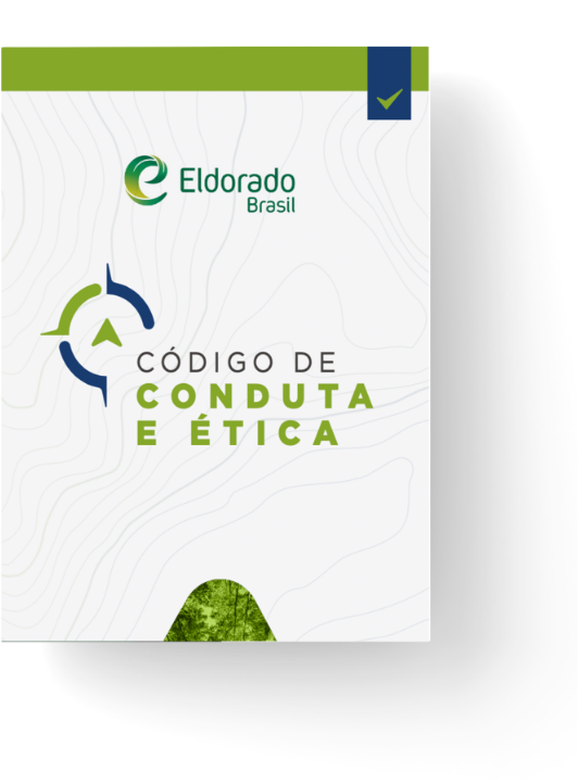 Este documento, acessível a todos, define as diretrizes que disciplinam a relação da Eldorado Brasil com seus colaboradores, clientes, fornecedores, prestadores de serviços, parceiros, acionistas, governos e comunidades. O Código estabelece normas e procedimentos que orientam a conduta ética no ambiente de trabalho, nos negócios e no relacionamento com os nossos públicos.